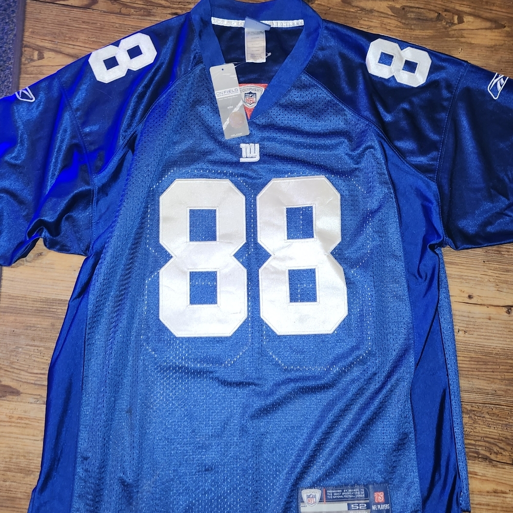 An Official NFL EX Colts, New York Giants Hakeem Nicks #88 Jersey Blue Size 52